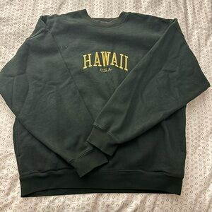 Hawaii U.S.A. Green Sweater